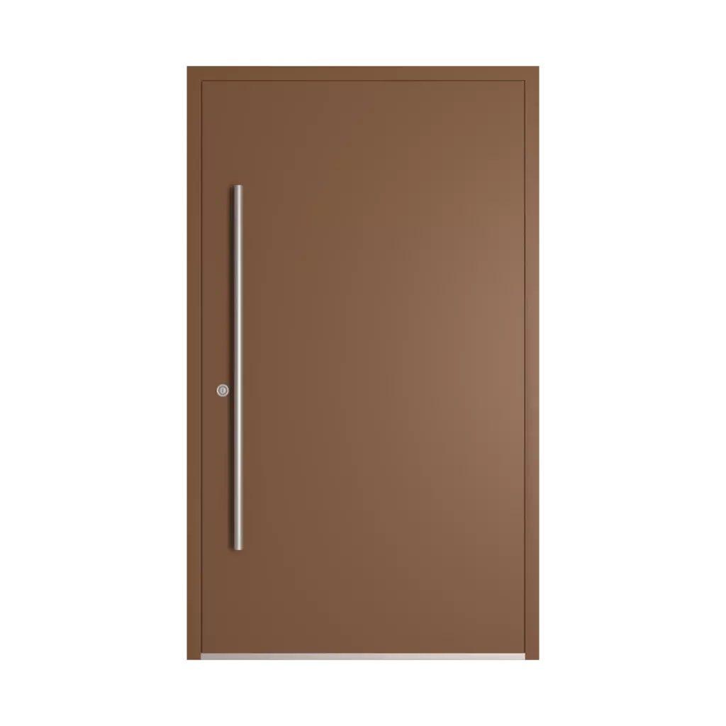 RAL 8024 Beige brown entry-doors models dindecor 6124-pwz  