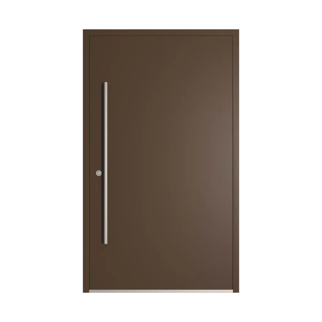 RAL 8028 Terra brown entry-doors models dindecor gl08  