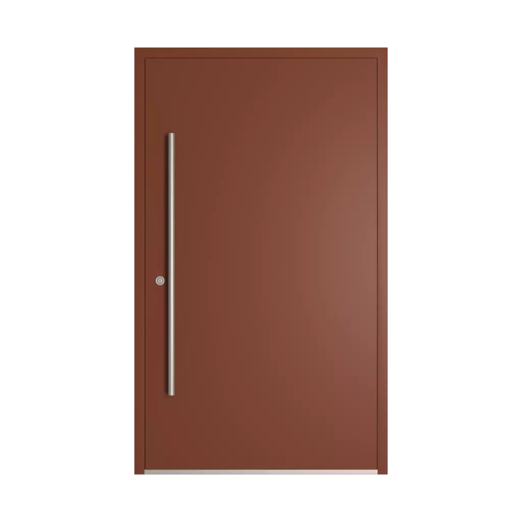 RAL 8029 Pearl copper entry-doors models dindecor model-6129  