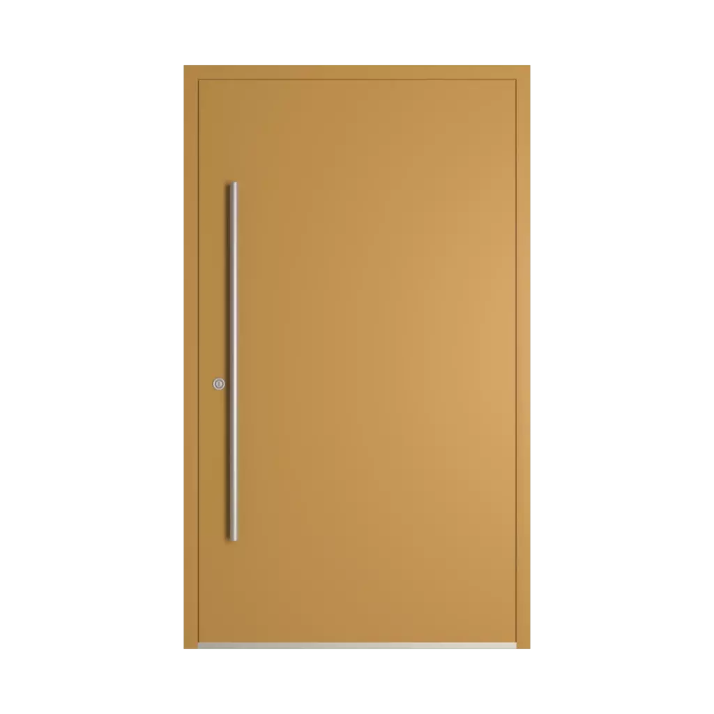 RAL 1024 Ochre yellow entry-doors models dindecor model-6129  