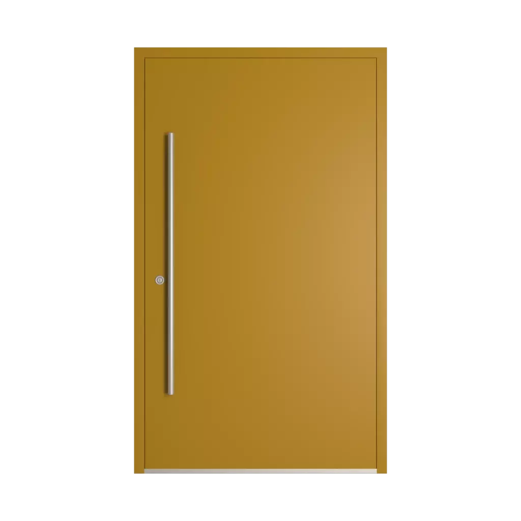 RAL 1027 Curry entry-doors models dindecor model-6129  