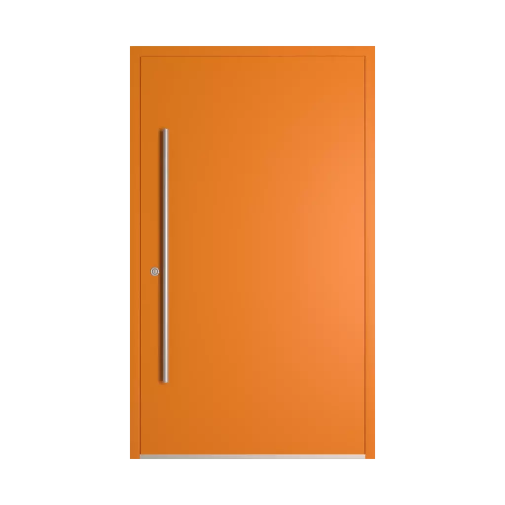 RAL 2000 Yellow orange entry-doors models dindecor 6033-pvc  