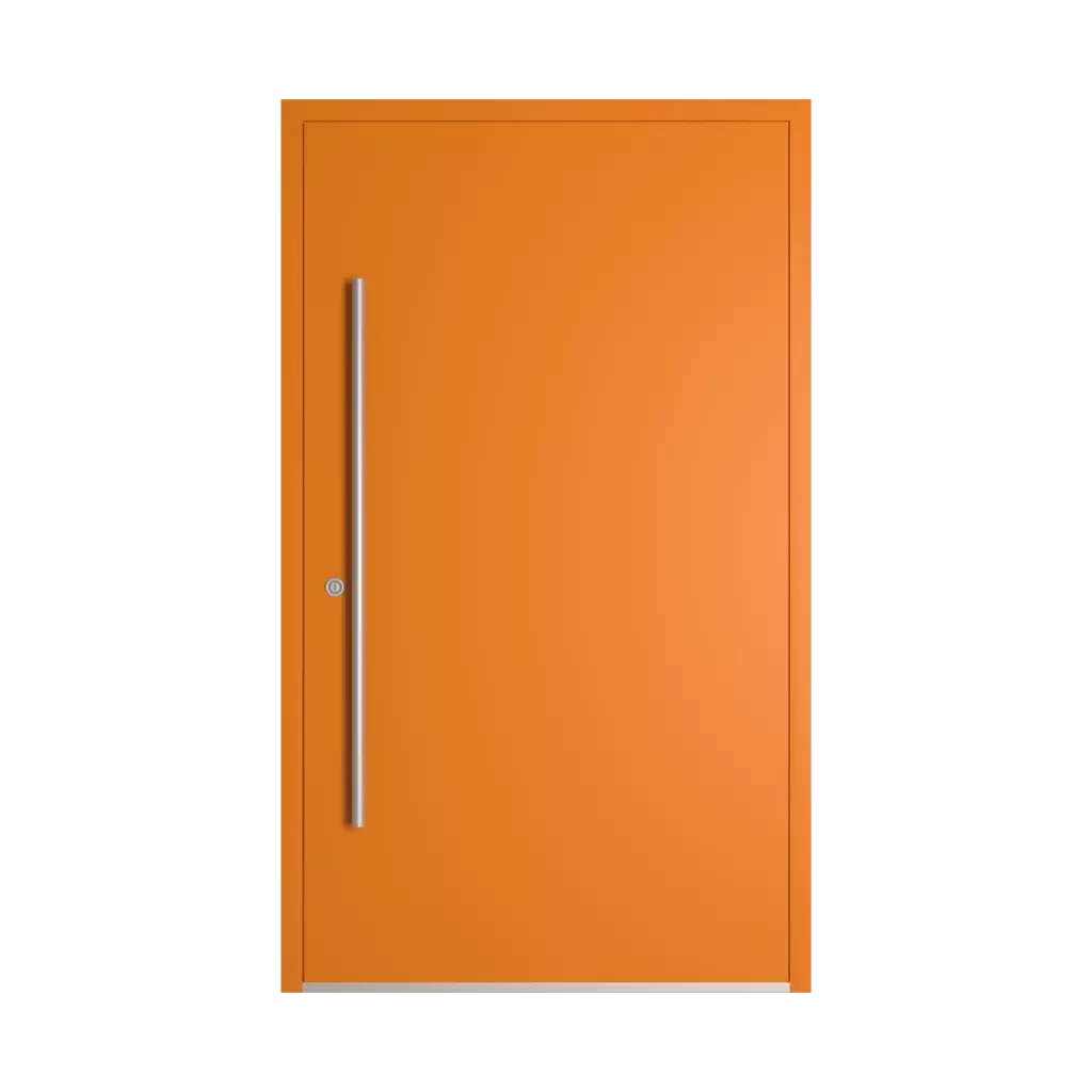 RAL 2000 Yellow orange entry-doors models dindecor 6005-pvc-black  