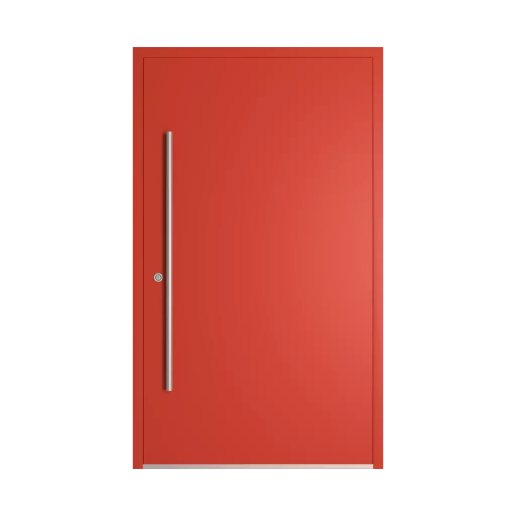 RAL 2002 Vermilion entry-doors models dindecor 6124-pwz  