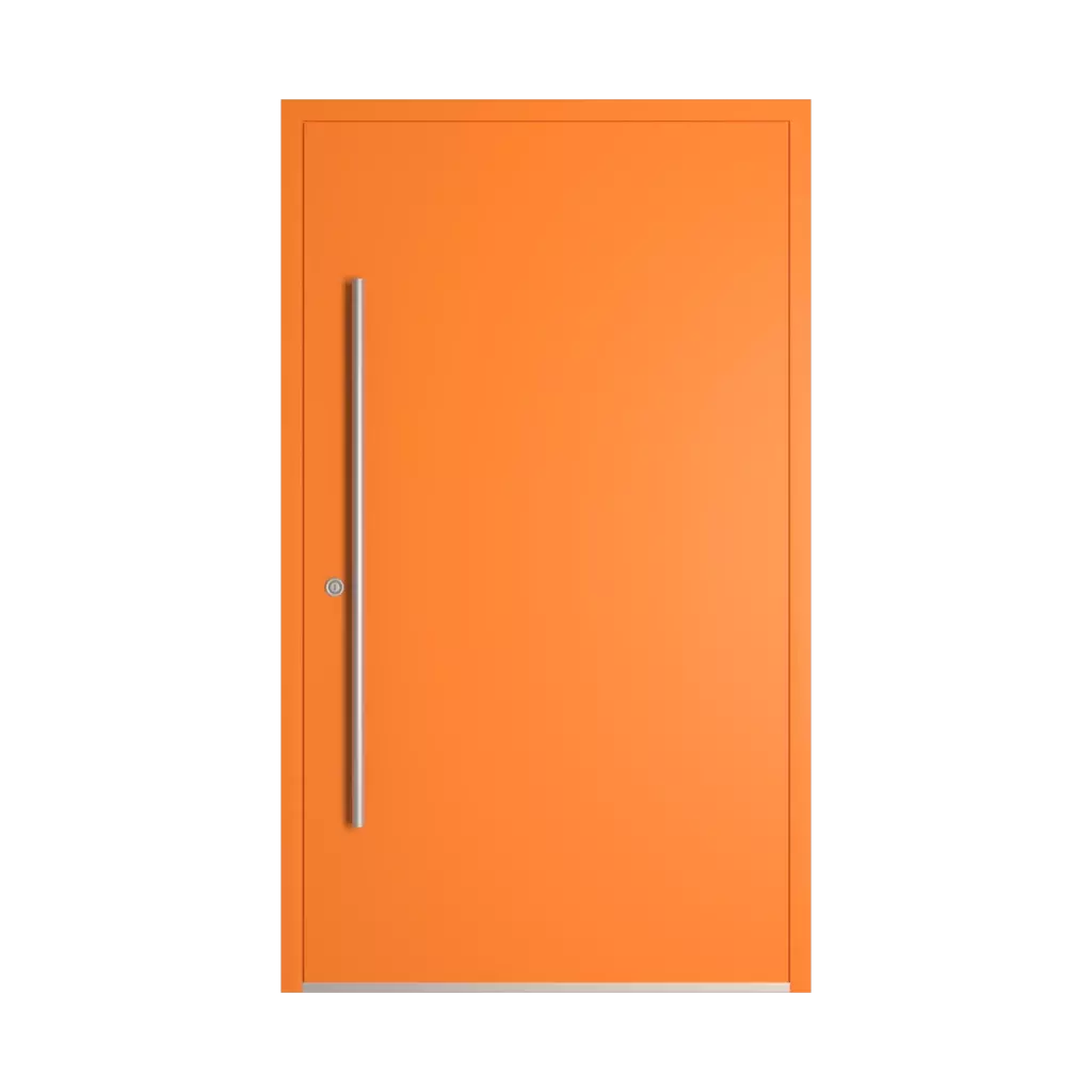 RAL 2003 Pastel orange entry-doors models dindecor 6005-pvc-black  