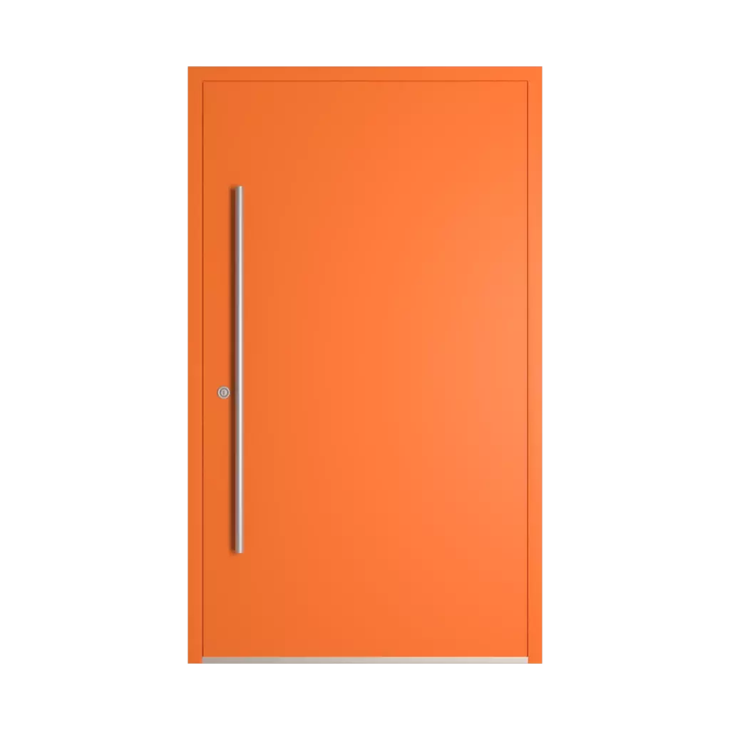 RAL 2008 Bright red orange entry-doors models dindecor 6120-pwz  