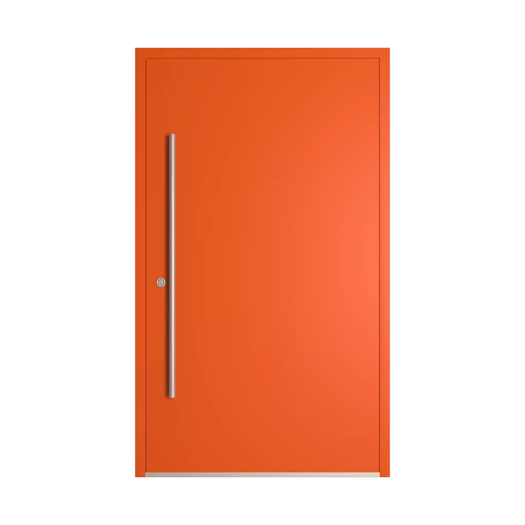 RAL 2009 Traffic orange entry-doors models dindecor 6120-pwz  