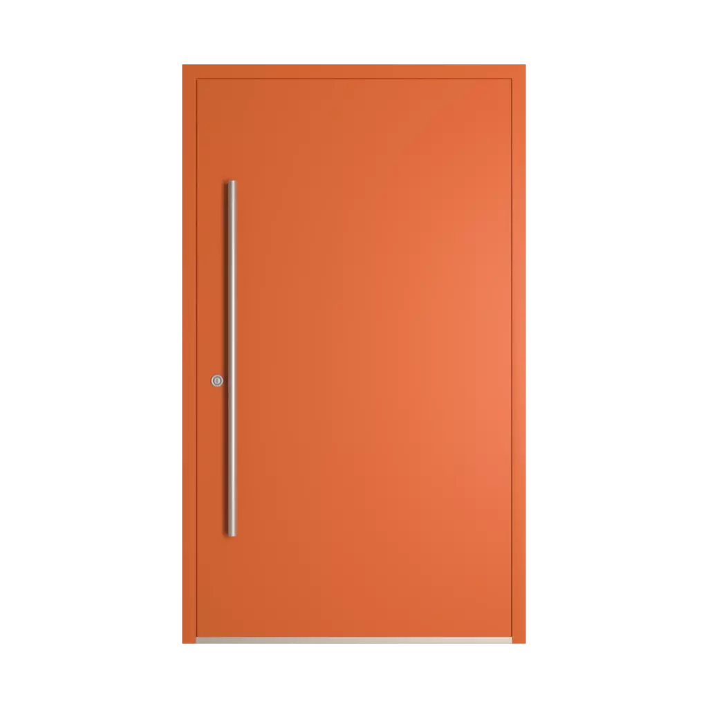 RAL 2010 Signal orange entry-doors models dindecor model-6129  