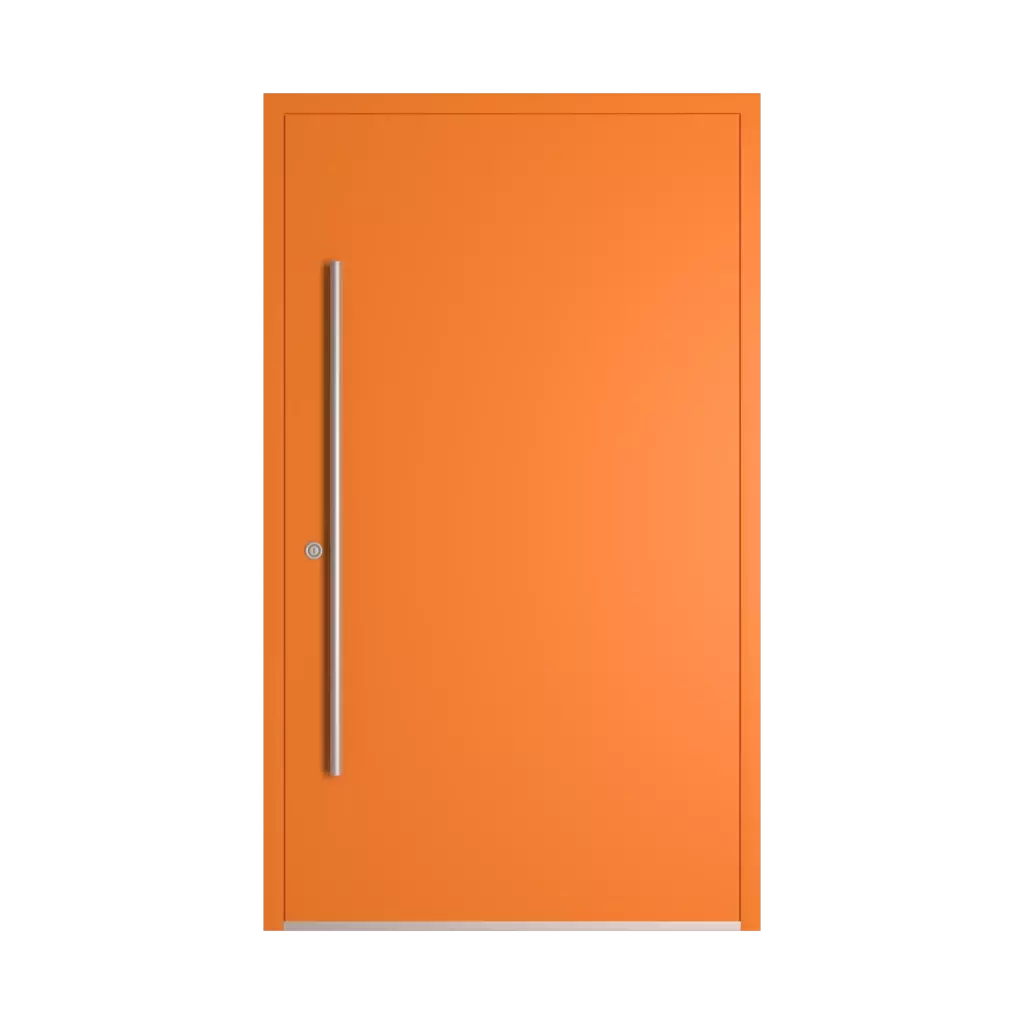 RAL 2011 Deep orange entry-doors models dindecor model-6123  