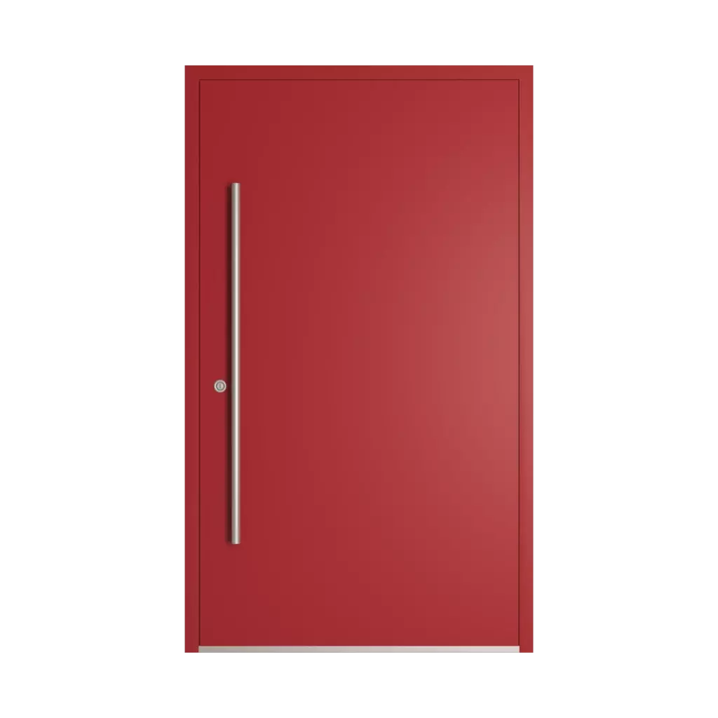 RAL 3002 Carmine red entry-doors models dindecor 6120-pwz  