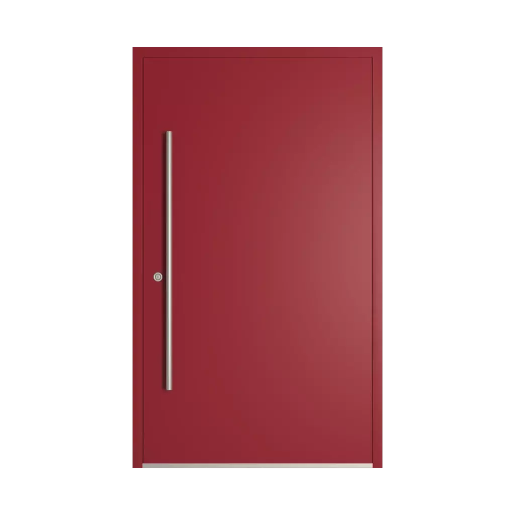 RAL 3003 Ruby red entry-doors models dindecor 6124-pwz  
