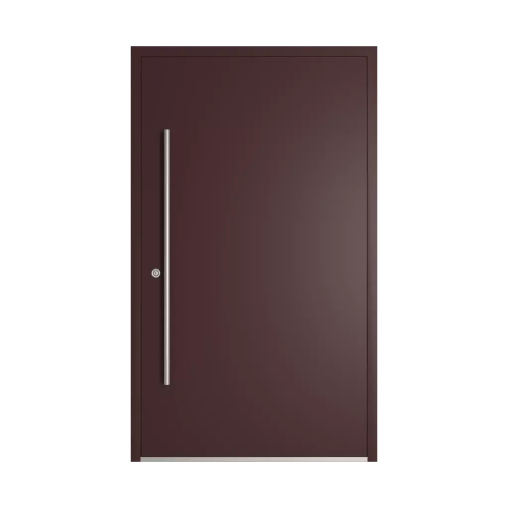 RAL 3007 Black red entry-doors models dindecor model-6129  