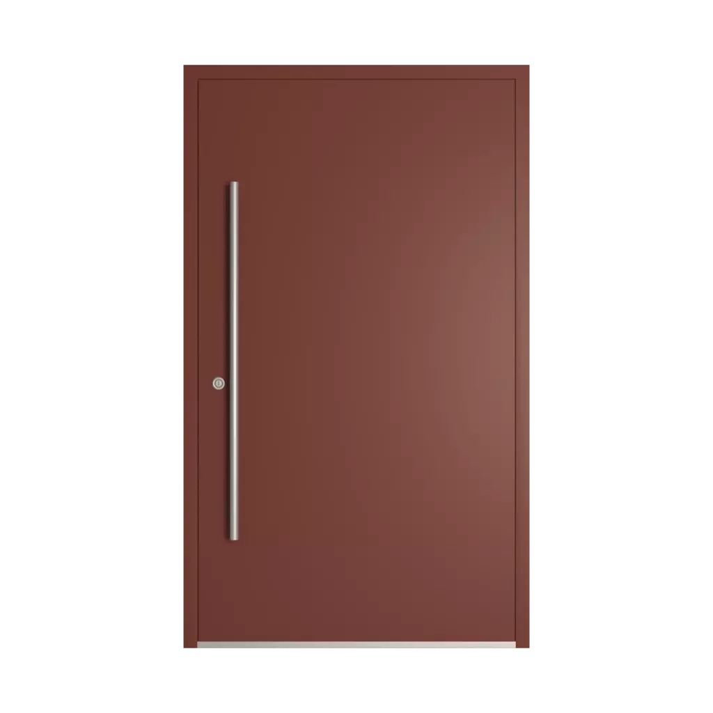 RAL 3009 Oxide red entry-doors models dindecor sk06-grey  