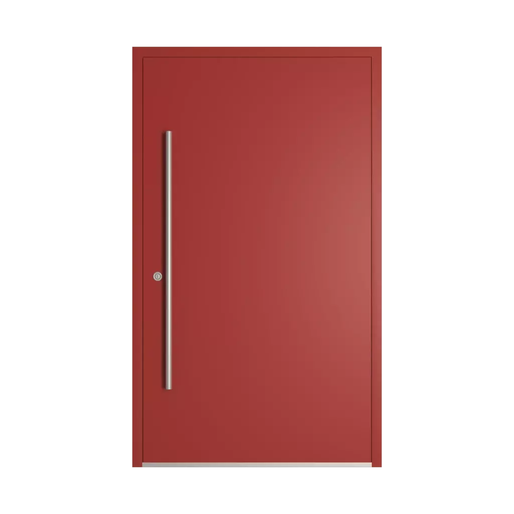 RAL 3013 Tomato red entry-doors models dindecor 6124-pwz  