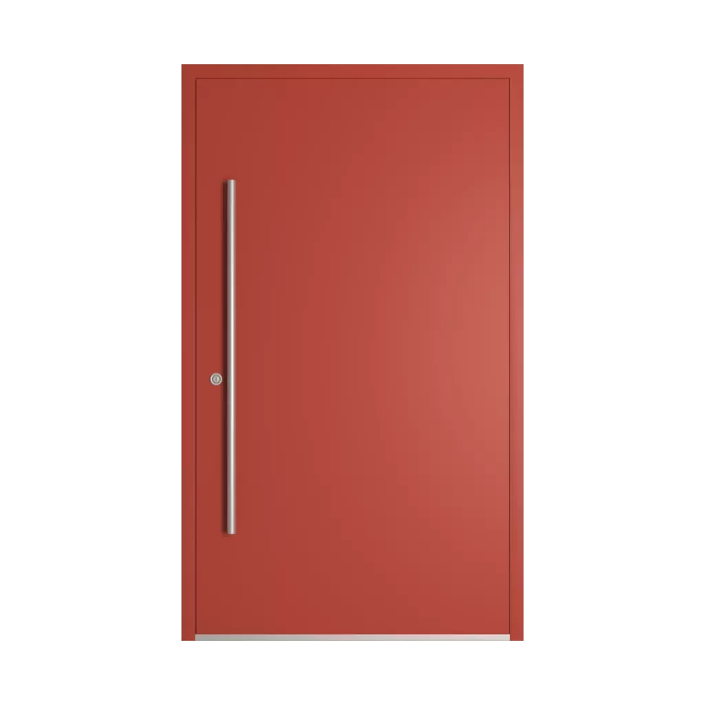 RAL 3016 Coral red entry-doors models dindecor gl08  