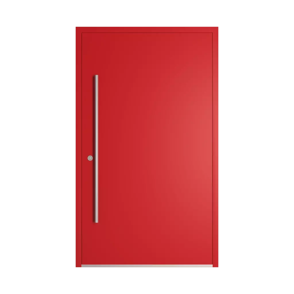 RAL 3020 Traffic red entry-doors models dindecor sk01-beton  