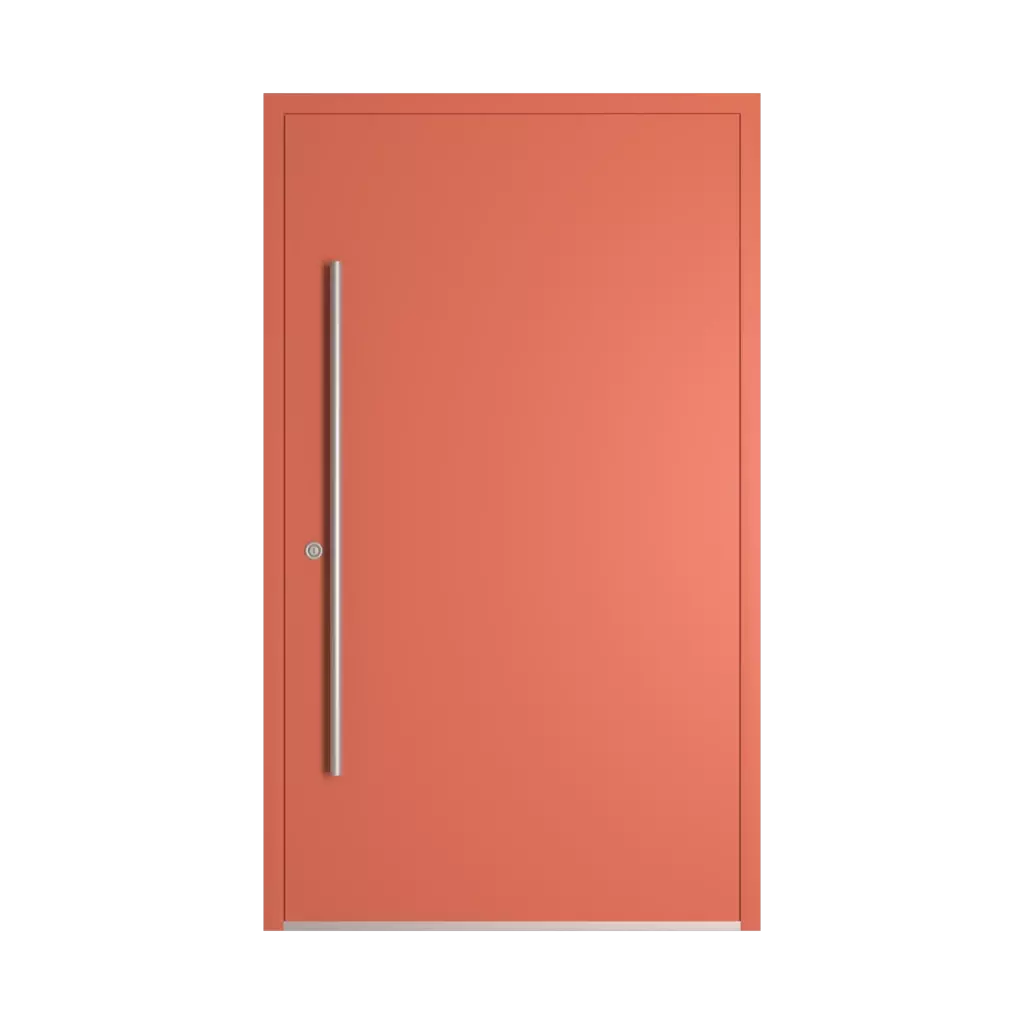 RAL 3022 Salmon pink entry-doors models dindecor 6124-pwz  