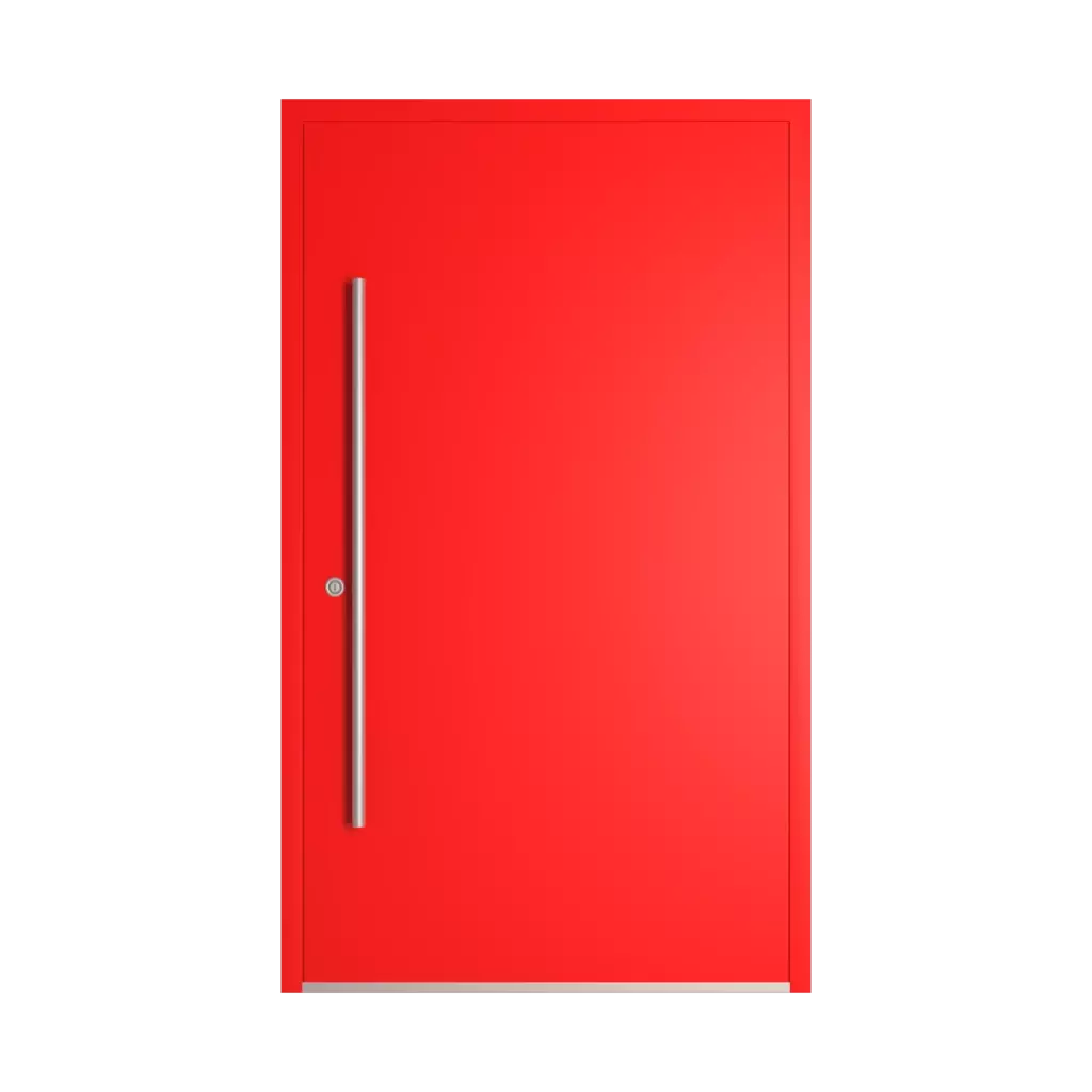 RAL 3026 Luminous bright red entry-doors models dindecor gl08  