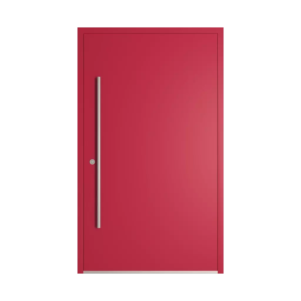 RAL 3027 Raspberry red entry-doors models dindecor 6005-pvc-black  