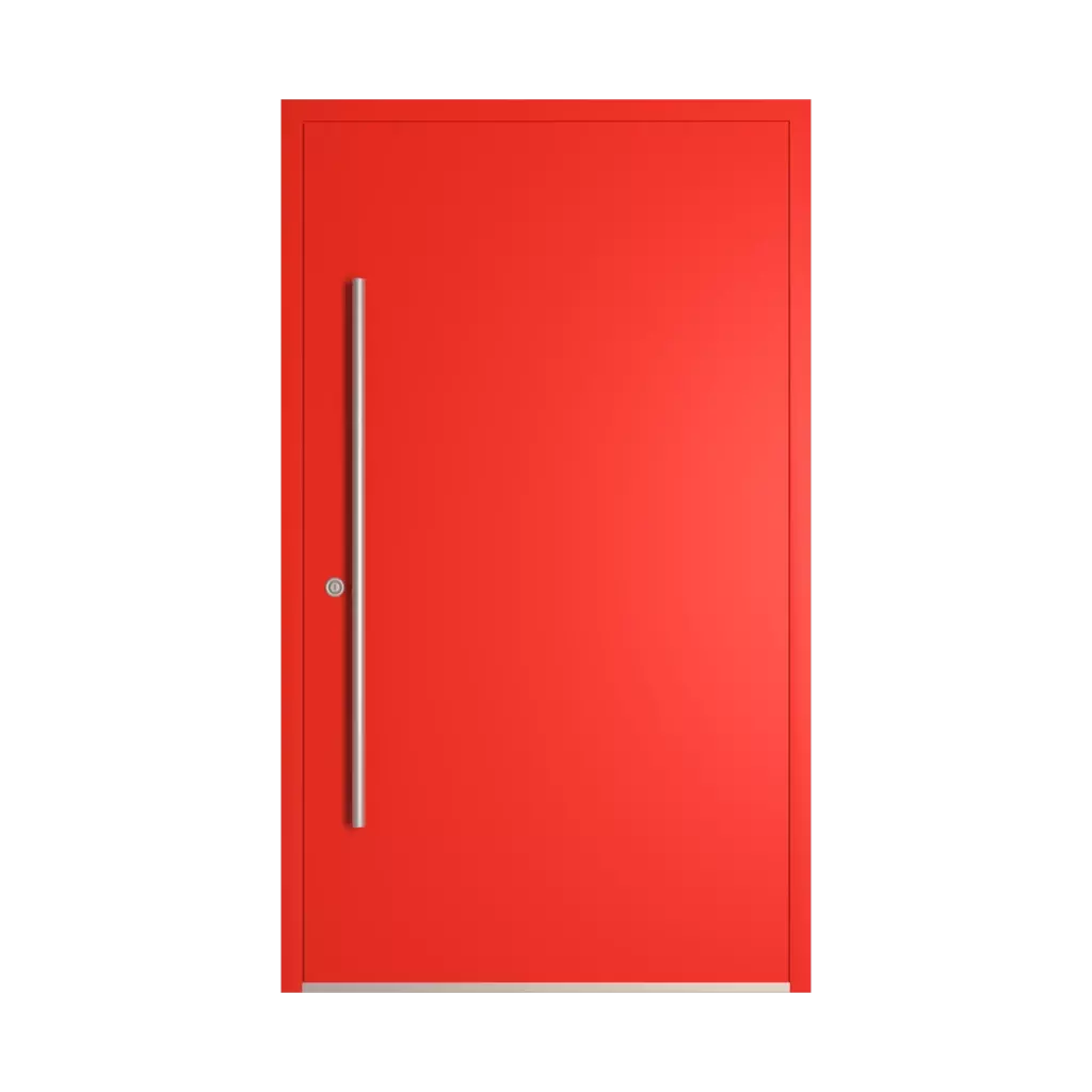 RAL 3028 Pure red entry-doors models dindecor 6124-pwz  