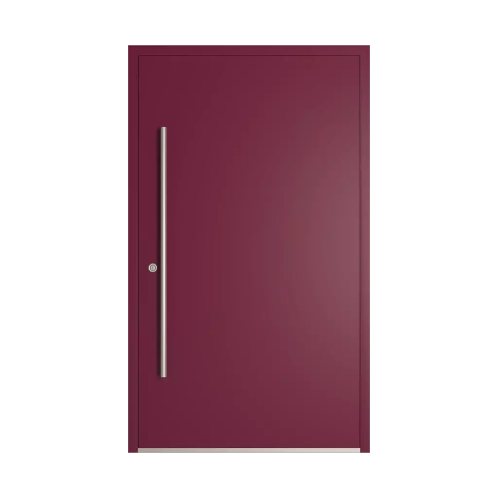 RAL 4004 Claret violet entry-doors models dindecor 6005-pvc-black  