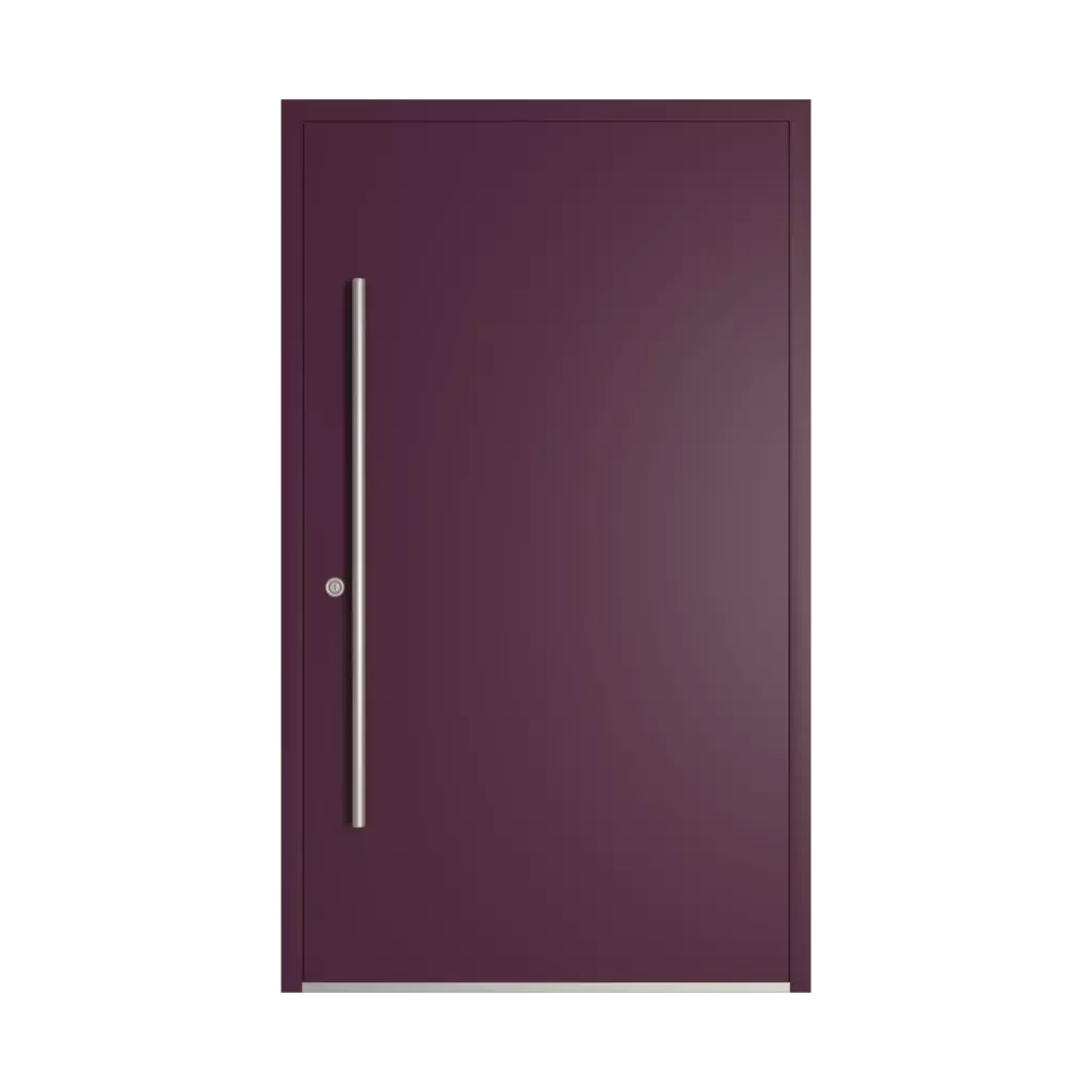 RAL 4007 Purple violet entry-doors models dindecor gl08  