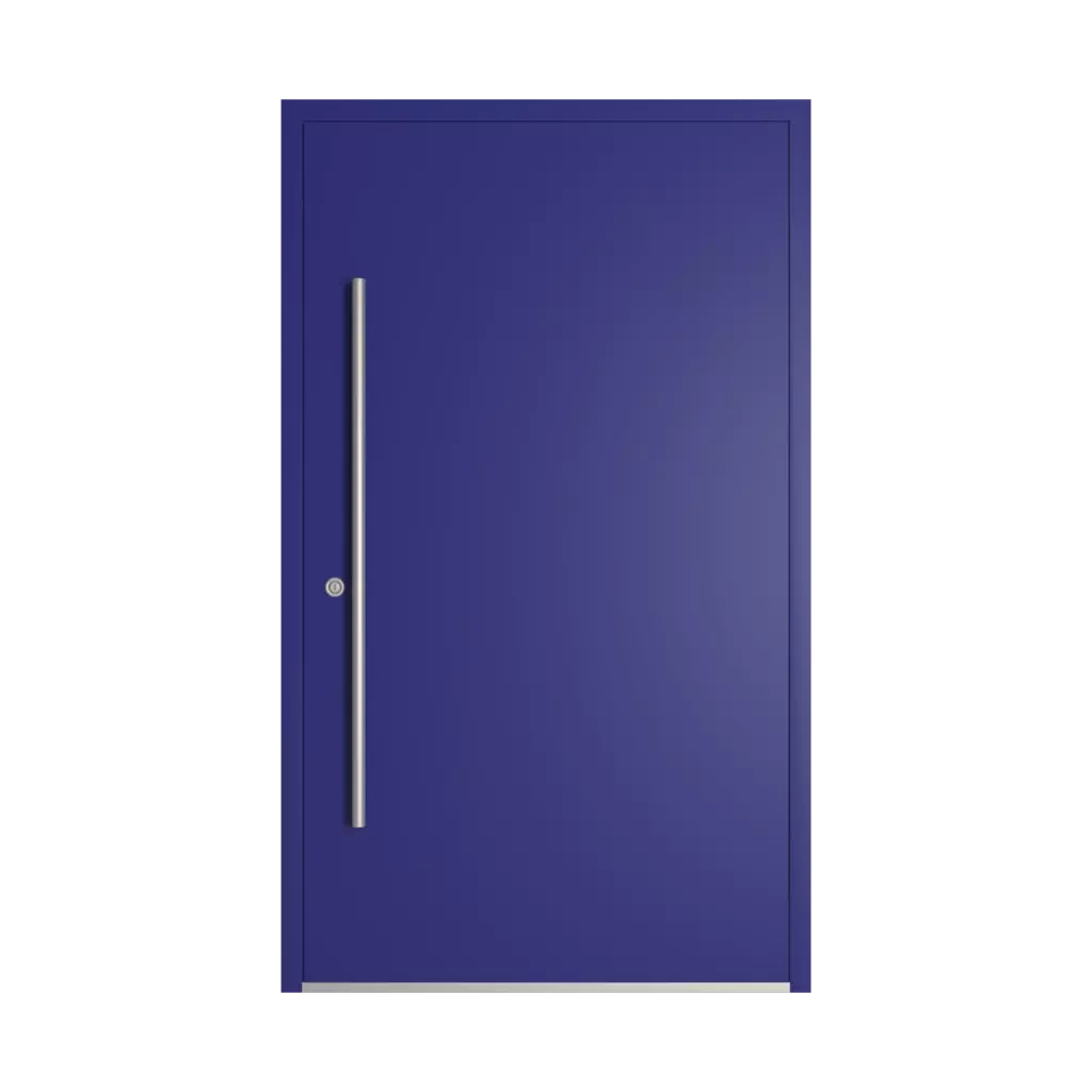 RAL 5002 Ultramarine blue entry-doors models dindecor 6132-black  