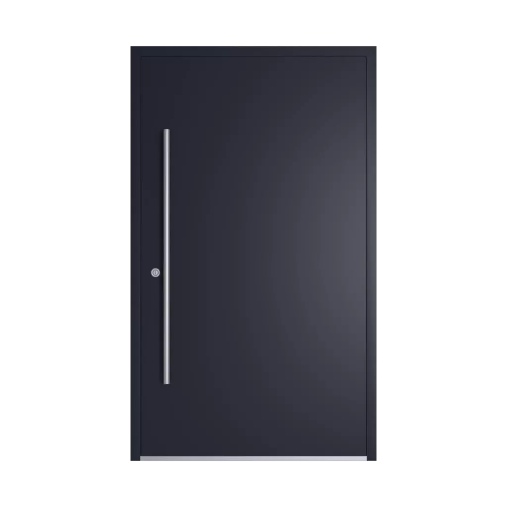 RAL 5004 Black blue entry-doors models dindecor 5015-black  