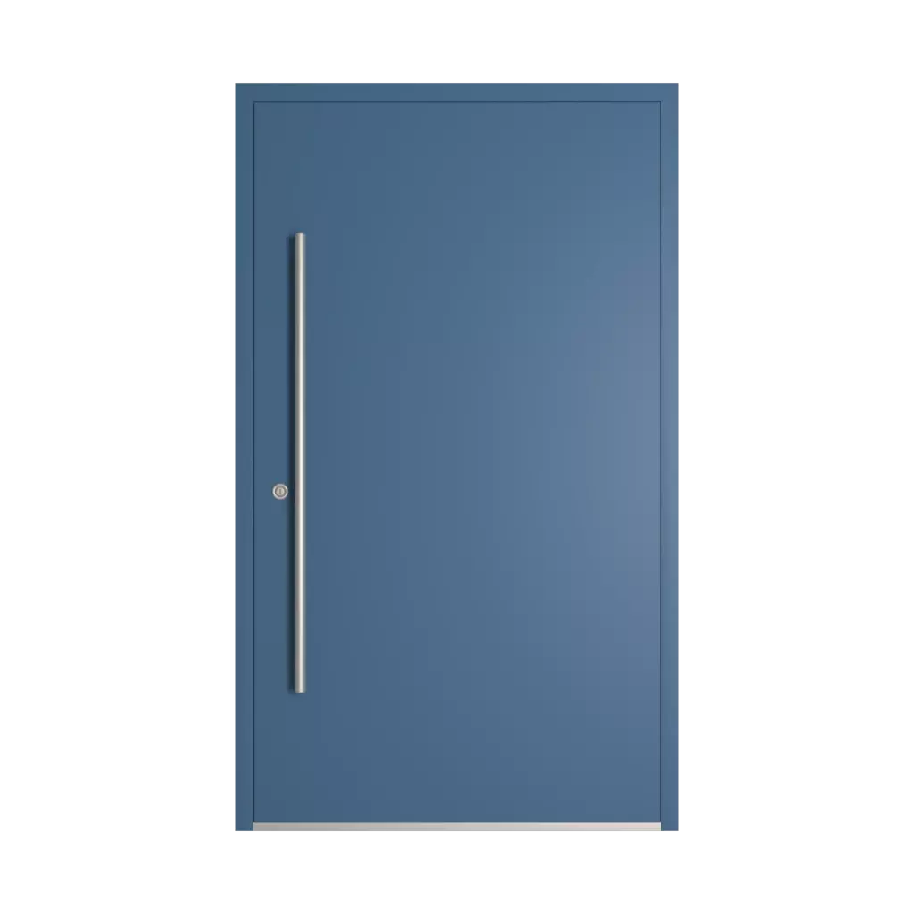 RAL 5007 Brilliant blue entry-doors models dindecor 6120-pwz  