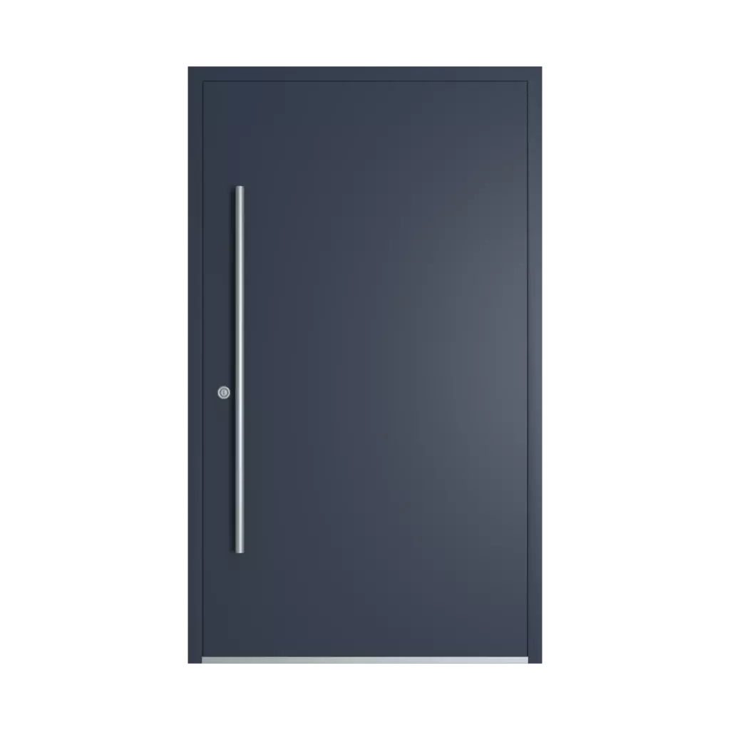 RAL 5008 Grey blue entry-doors models dindecor be01  