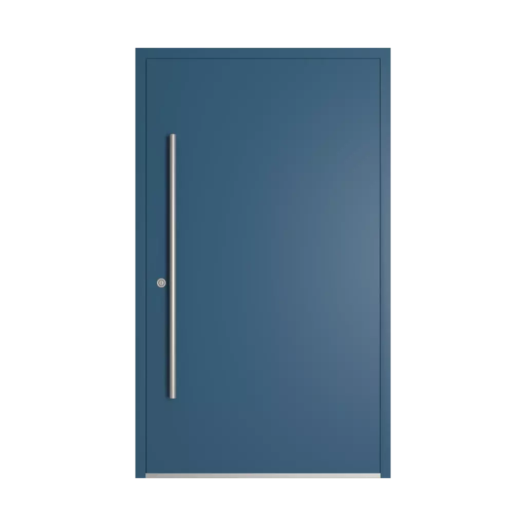 RAL 5009 Azure blue entry-doors models dindecor be04  