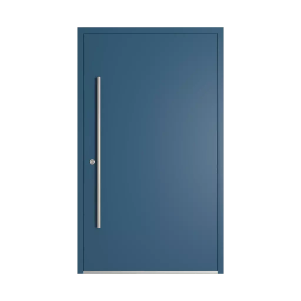 RAL 5009 Azure blue entry-doors models dindecor sl07  