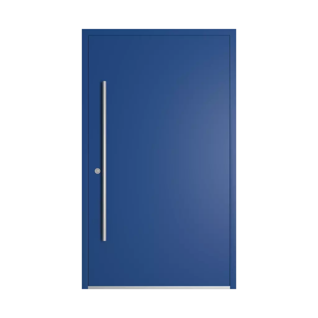 RAL 5010 Gentian blue entry-doors models dindecor sk01-beton  