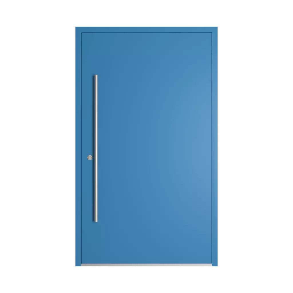 RAL 5012 Light blue entry-doors models dindecor 6124-pwz  