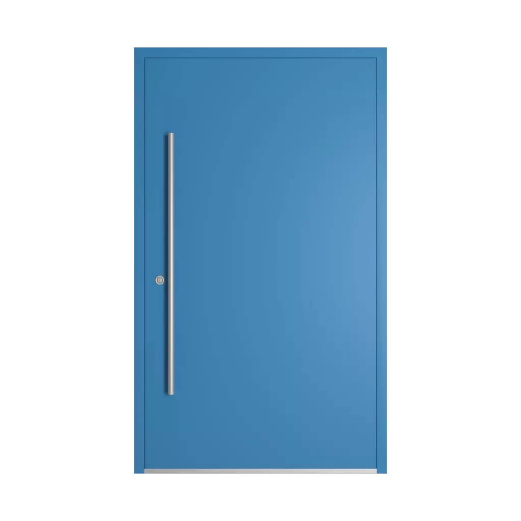 RAL 5012 Light blue entry-doors models dindecor 6005-pvc-black  