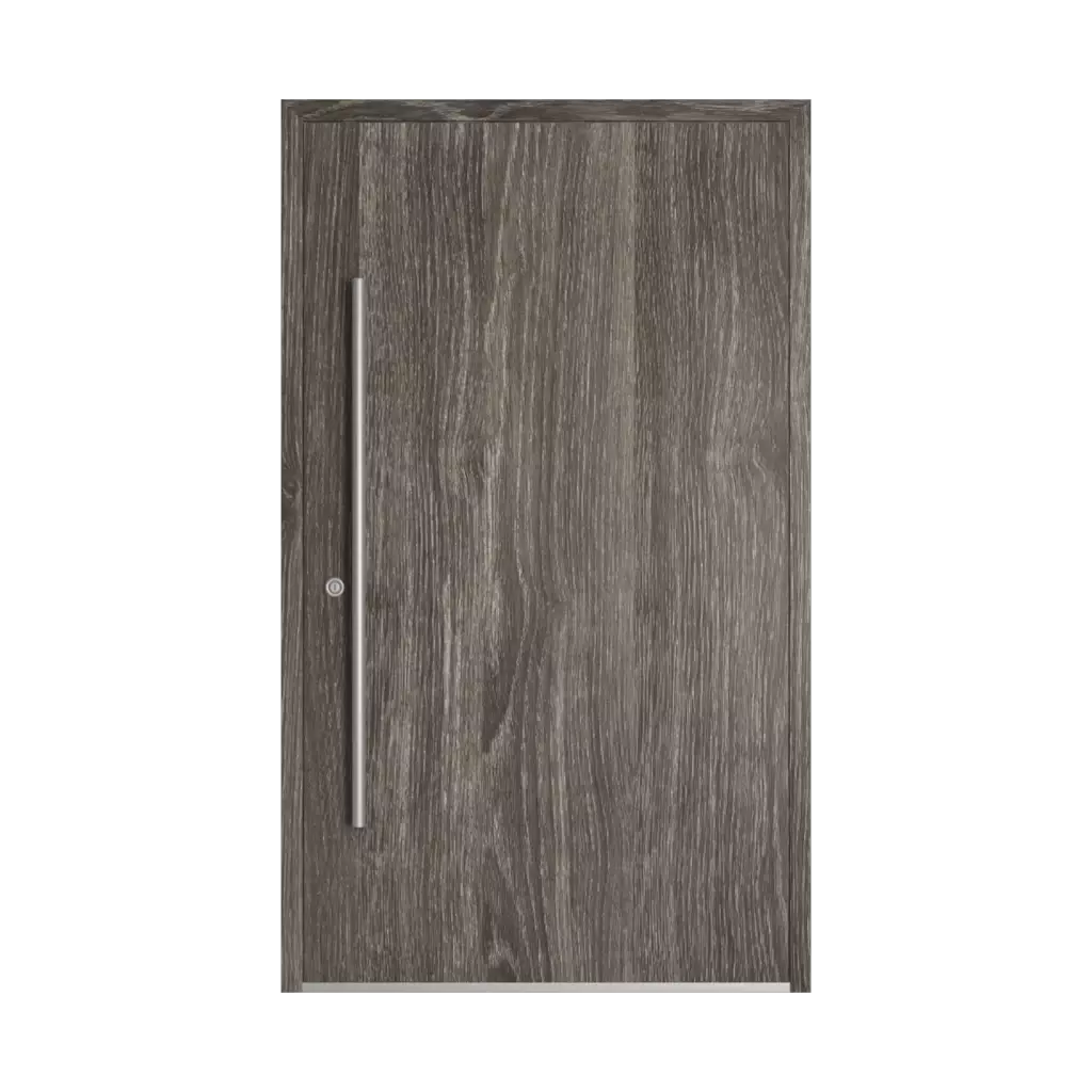 Gray sheffield oak entry-doors models dindecor 6124-pwz  