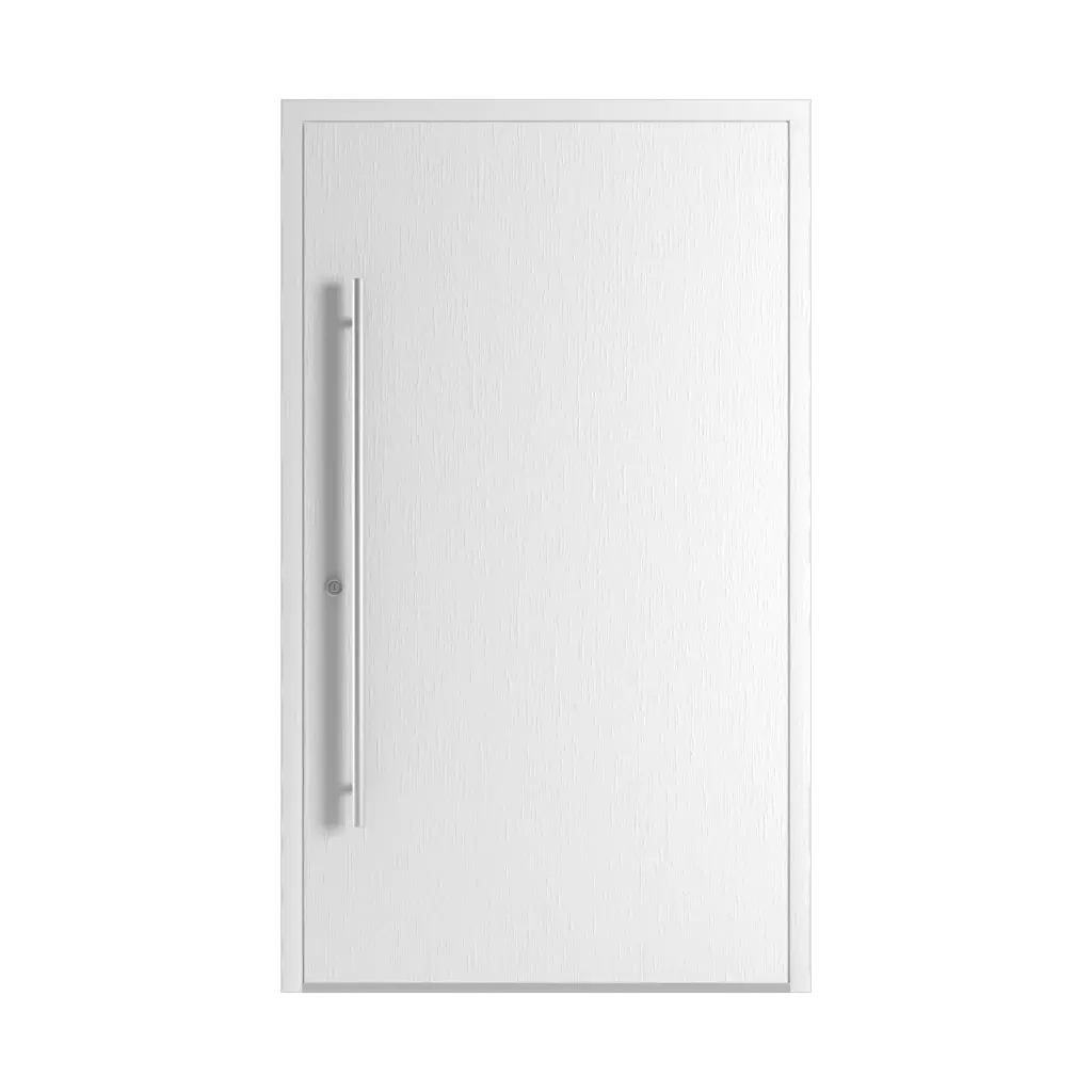 Traffic white aludec entry-doors models dindecor gl08  