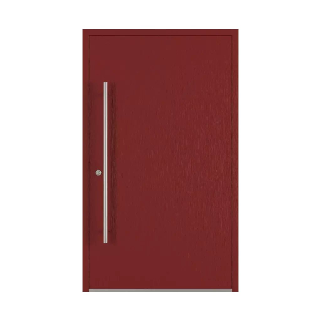 Dark red entry-doors models dindecor 6034-pvc  