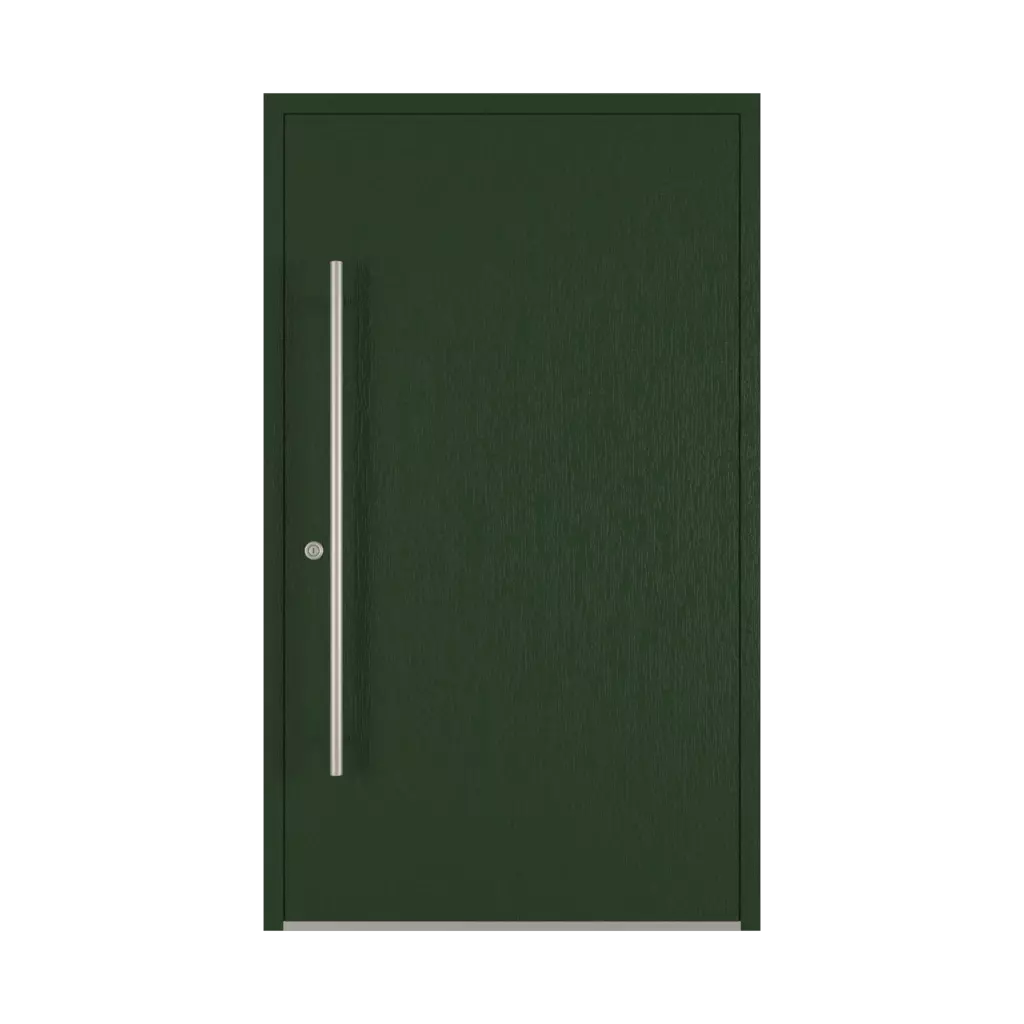 Dark green entry-doors models dindecor 6005-pvc  