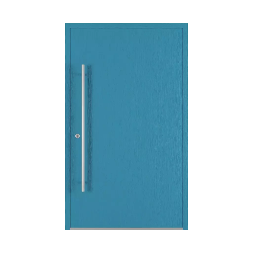 Brilliant blue entry-doors models dindecor 6013-pvc  