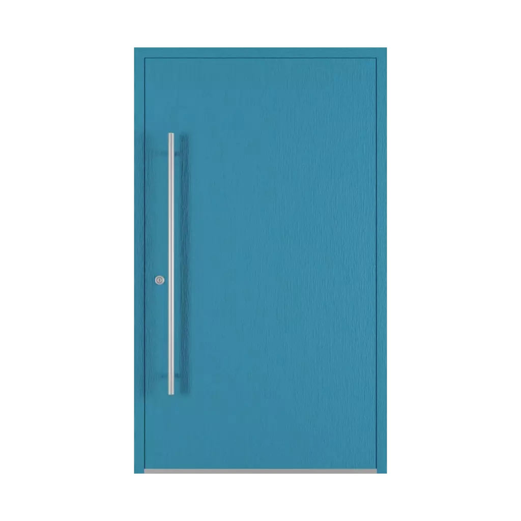 Brilliant blue entry-doors models dindecor 6005-pvc-black  