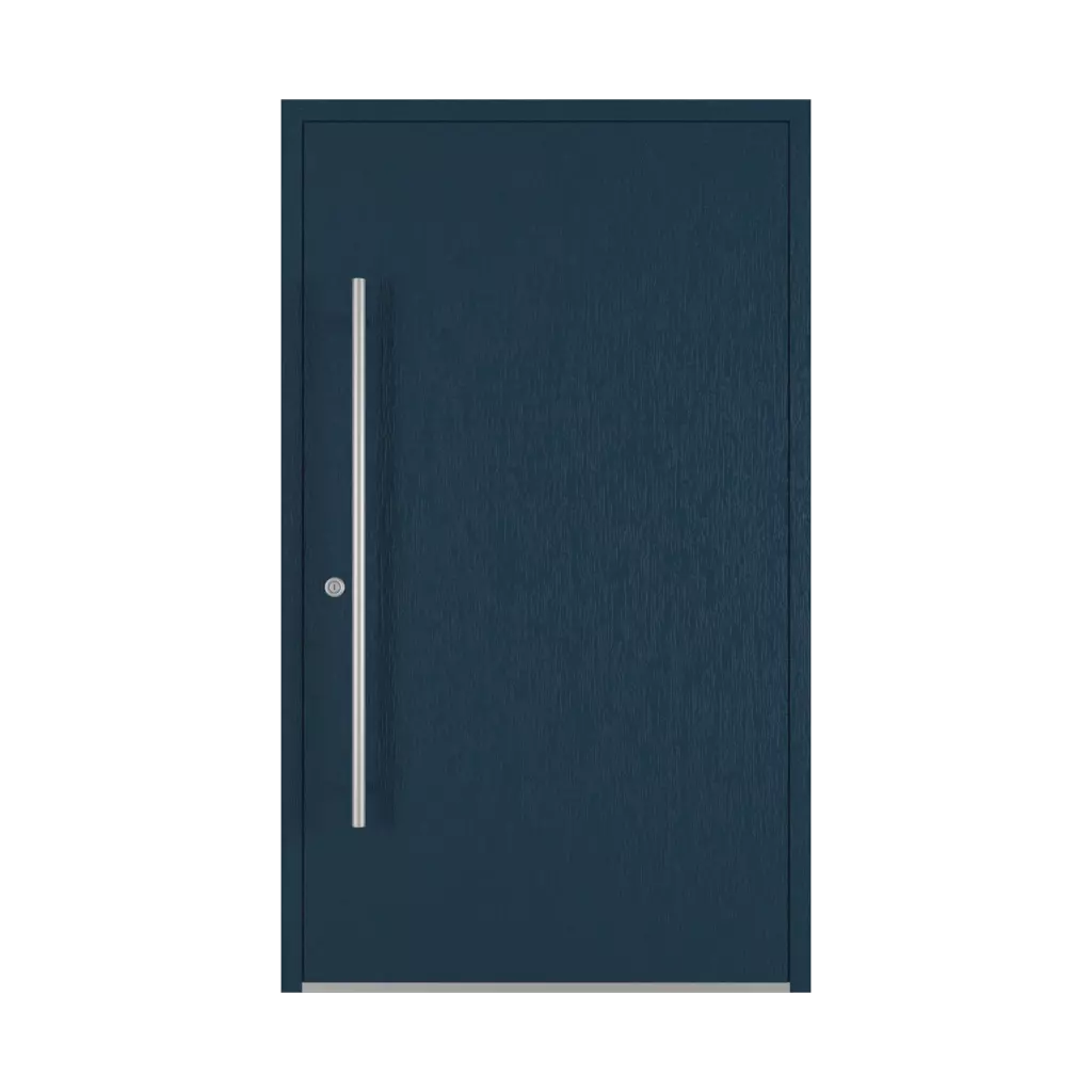 Steel blue entry-doors models dindecor 6013-pvc  