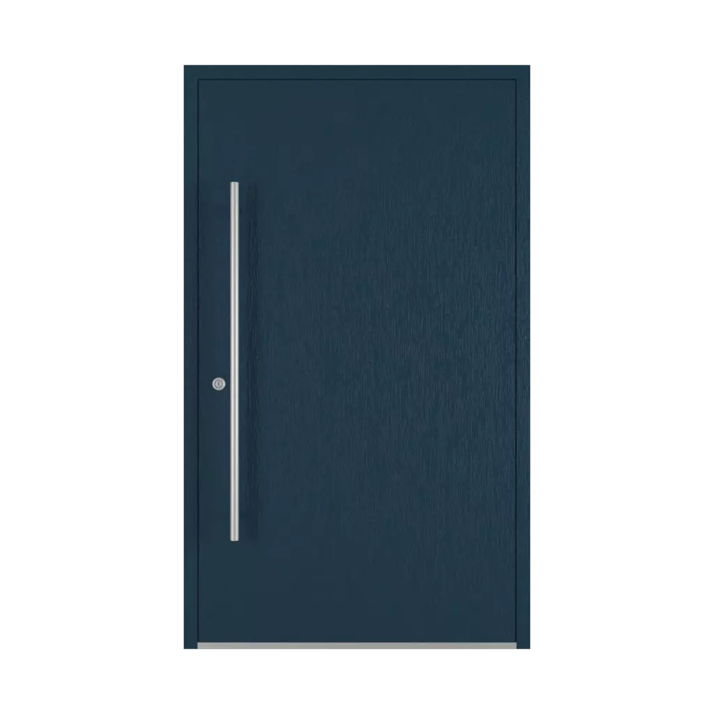 Steel blue entry-doors models dindecor 6124-pwz  