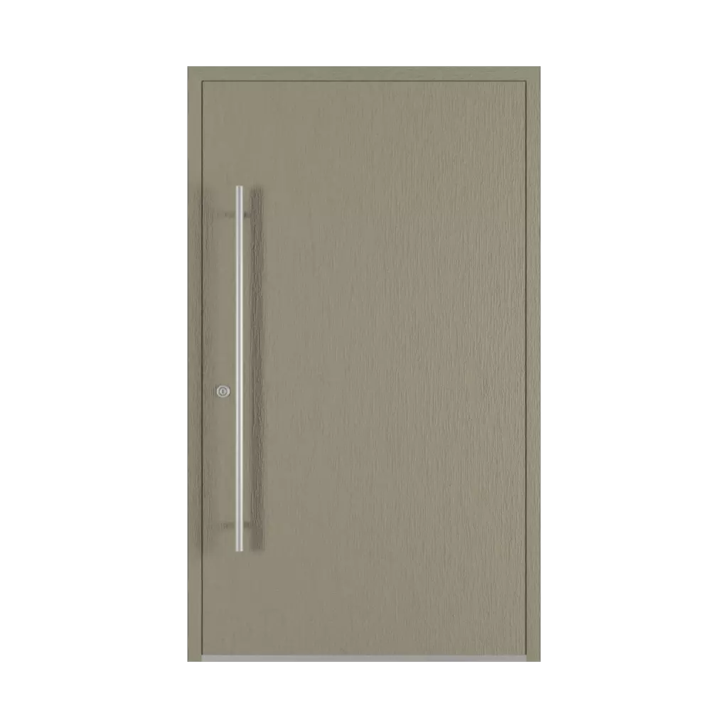 Concrete gray entry-doors models dindecor 6005-pvc-black  