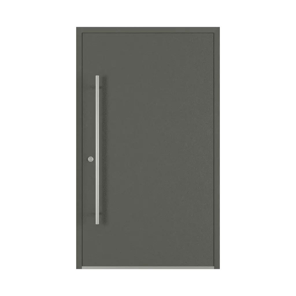 Quartz Gray entry-doors models dindecor 6005-pvc-black  