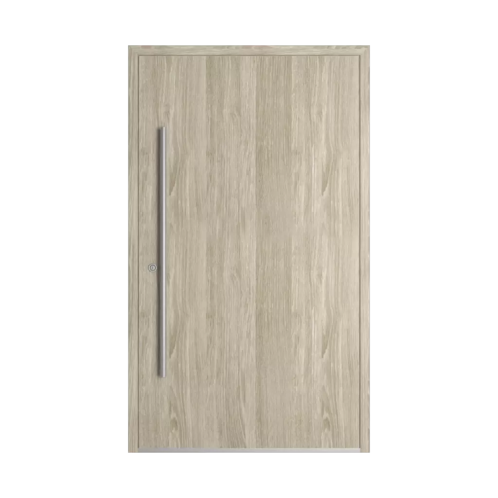 Bright sheffield oak ✨ entry-doors models dindecor 6013-pvc-black  