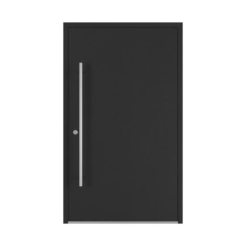 Jet black aludec products pvc-entry-doors    