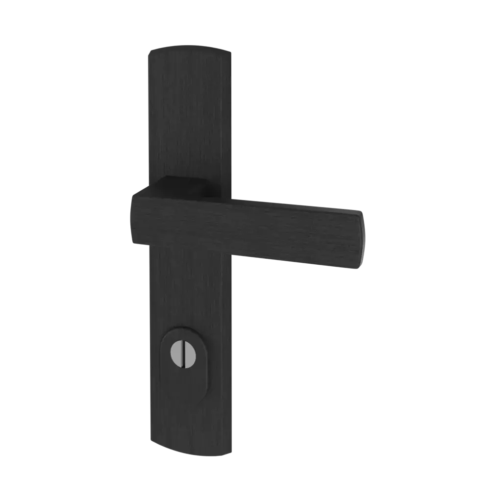 Black F8 entry-doors door-accessories handles apollo 