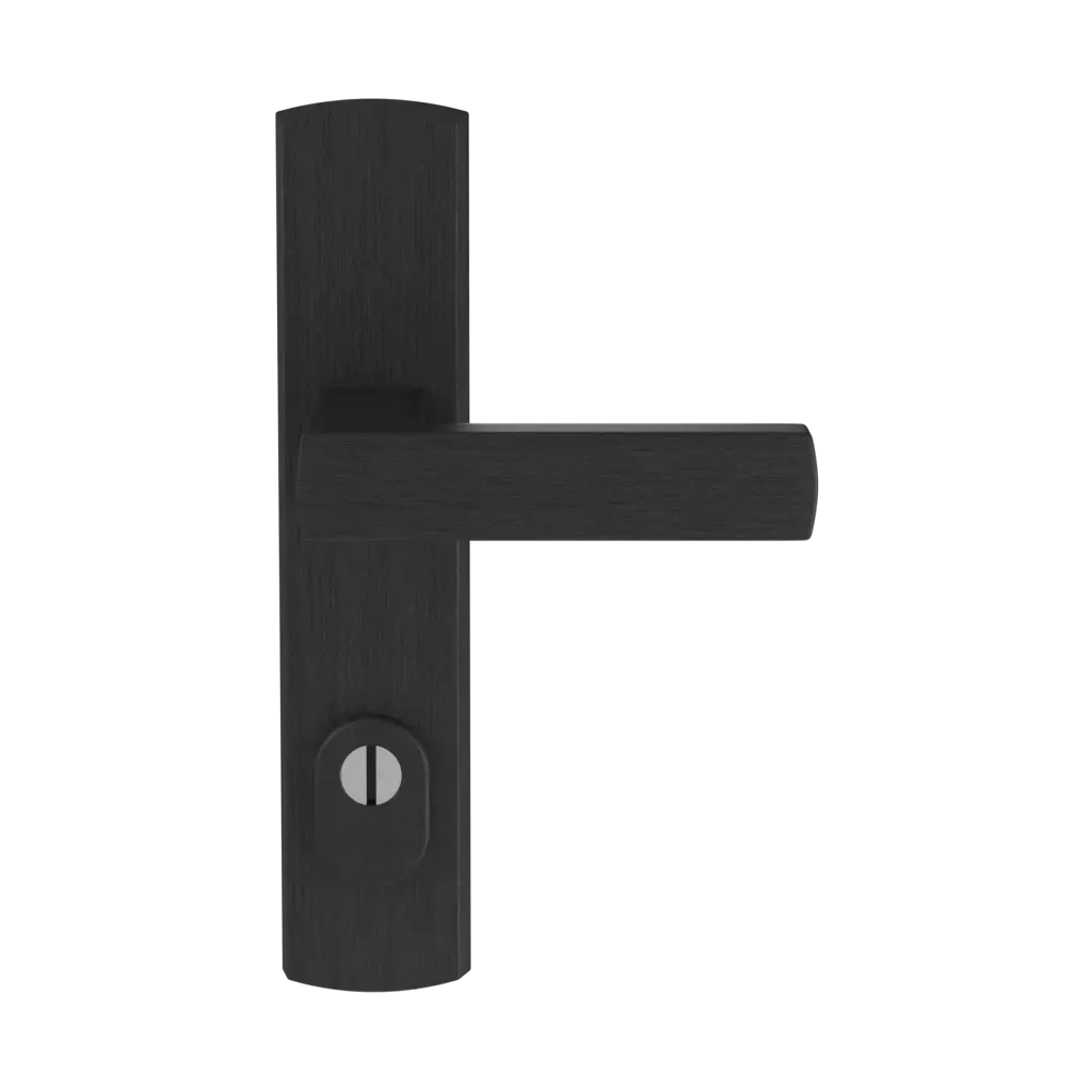Black F8 entry-doors door-accessories handles apollo black-f8 