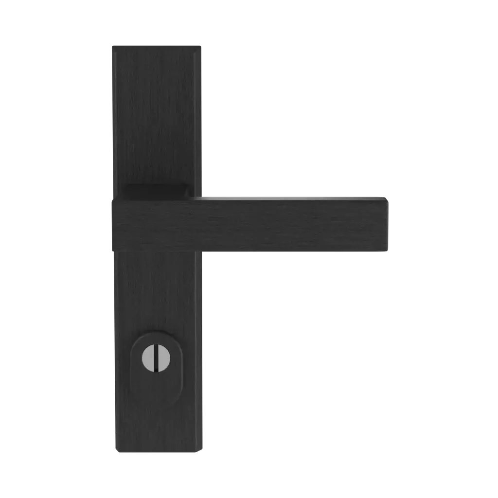 Black F8 entry-doors door-accessories handles royal black-f8